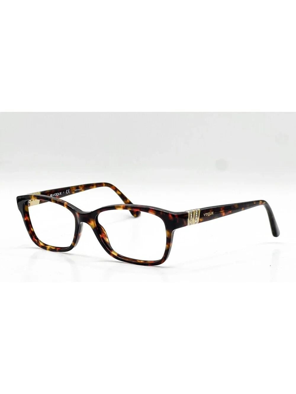 Vogue VO 2765-B W656 Dark Havana with Crystals Authentic Eyeglass Frames 53-16
